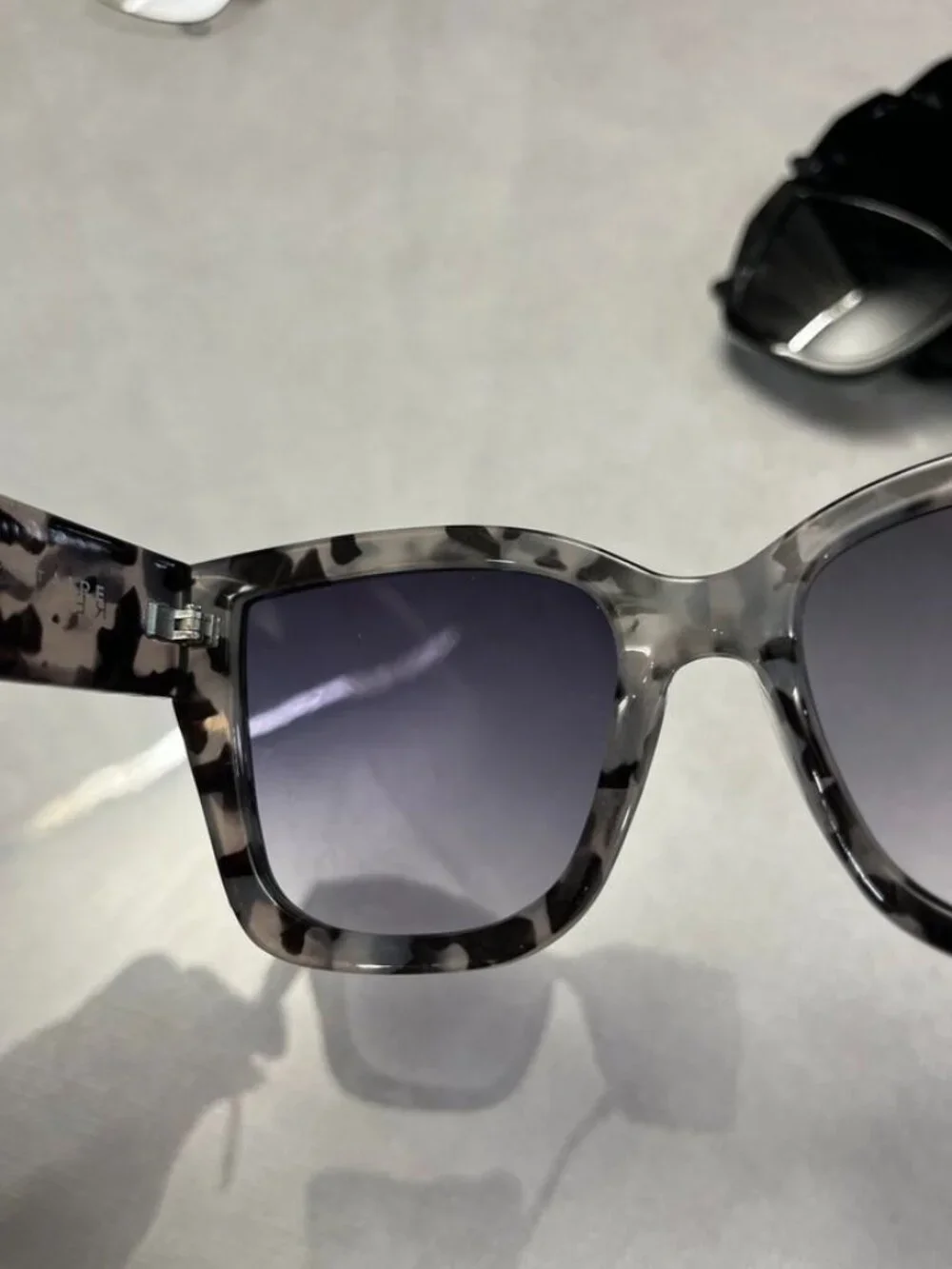 Title: AIRE Haedus Square Sunglasses Grey Tortoise Frame Gradient Lens